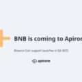 BNB integration announced for Q4 2025 in Apirone’s cryptogateway
